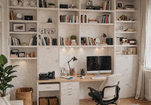 Home office design and workspace organization