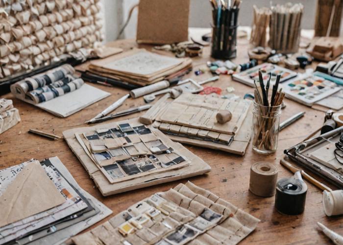 Interior design studio workspace