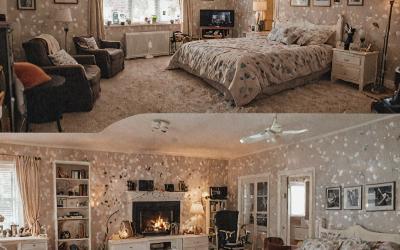 Complete room transformation and makeover